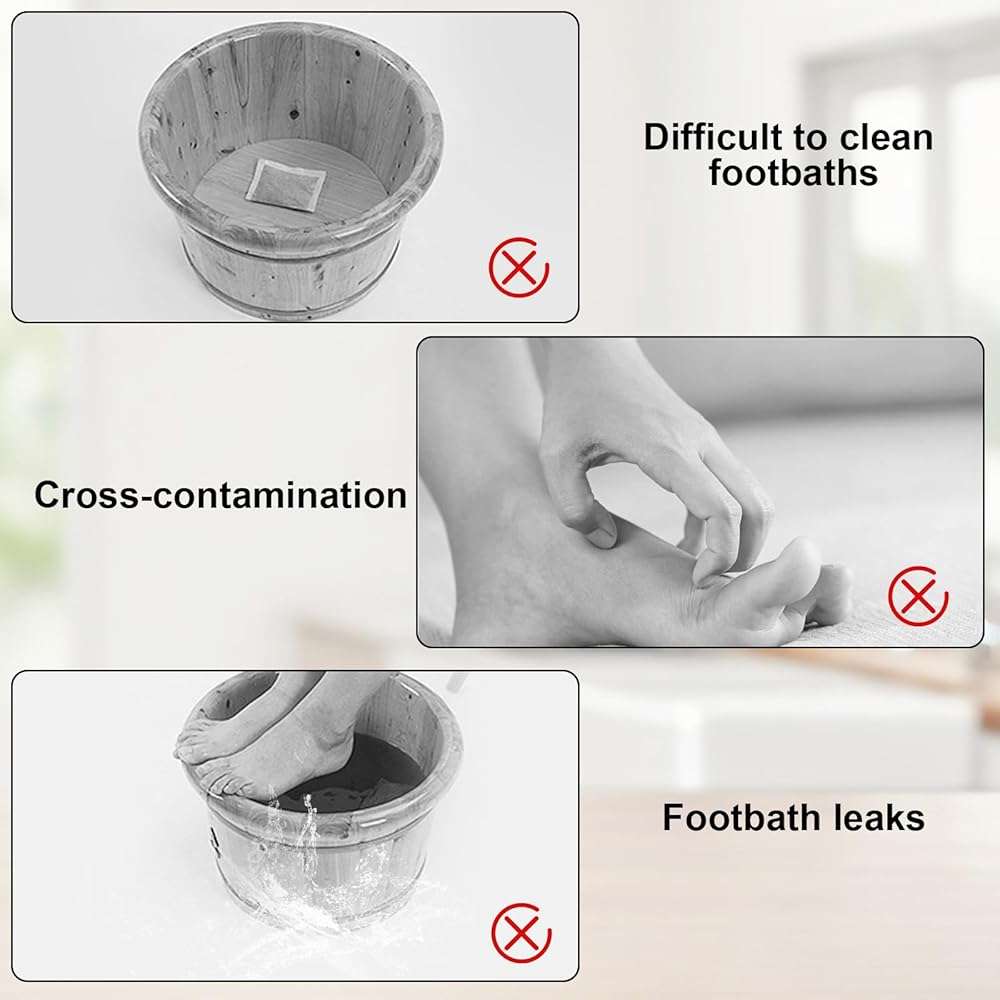 25 Pcs Transparent Pedicure Liners Disposable, Disposable Foot Tub Liner Portable Bath Bags with Retractable Belt, Portable Bath Bag, Can Be Used in Foot Bath Stores, SPA halls, Home Personal Care - Image 4