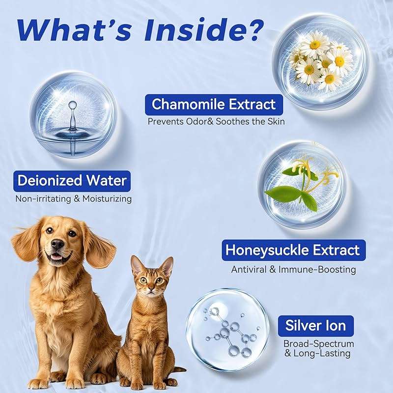 Wellix Pet Ear Cleaner Wipes for Dogs&Cats (100count) - Pure Chamomile Honeysuckle Dog Cleaning Finger Wipes - Natural Treatment for Itch Relief and Ear Infections - 2 Packs - Image 3