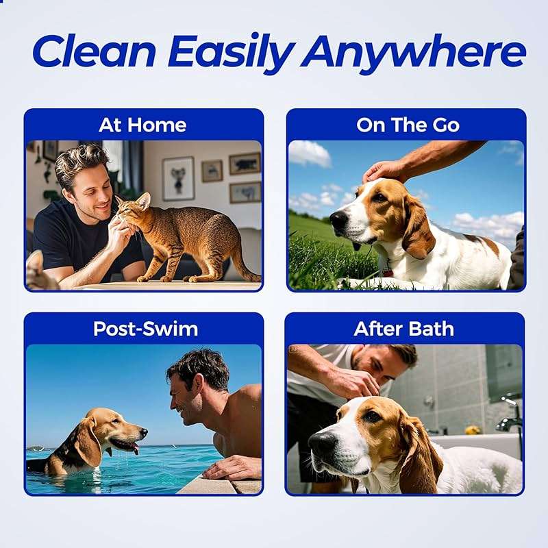 Wellix Pet Ear Cleaner Wipes for Dogs&Cats (100count) - Pure Chamomile Honeysuckle Dog Cleaning Finger Wipes - Natural Treatment for Itch Relief and Ear Infections - 2 Packs - Image 7