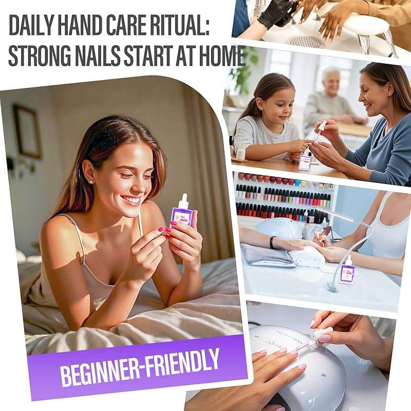 CHUCHU Nail Cuticle Oil Strengthener - Lavender Nail Repair Growth Moisturizing Treatment - Natural Jojoba Vitamin B & E for Dry Cracked Nails - Image 5