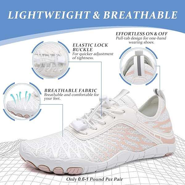 Barefoot Shoes for Women & Men, Grounded Walking Hiking Barefoot Shoes, Wide Toe Box Non-Slip Water Athletic Footwear, Comfortable Vitality Barefoot Footwear, Trail Running Sneakers Unisex - Image 2