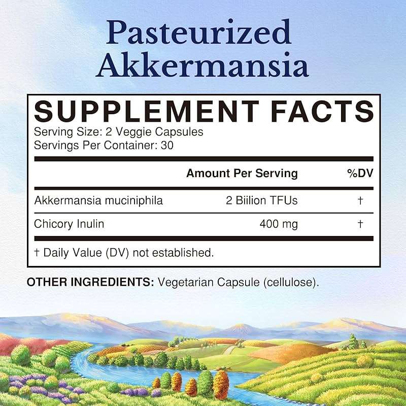 Vitalitown Akkermansia Probiotic GLP-1 with Chicory Inulin | 2 Billion TFU | Akkermansia Muciniphila Probiotics for Men & Women | Gut Health | Digestion | Non-GMO | 60 Veg Caps - Image 2