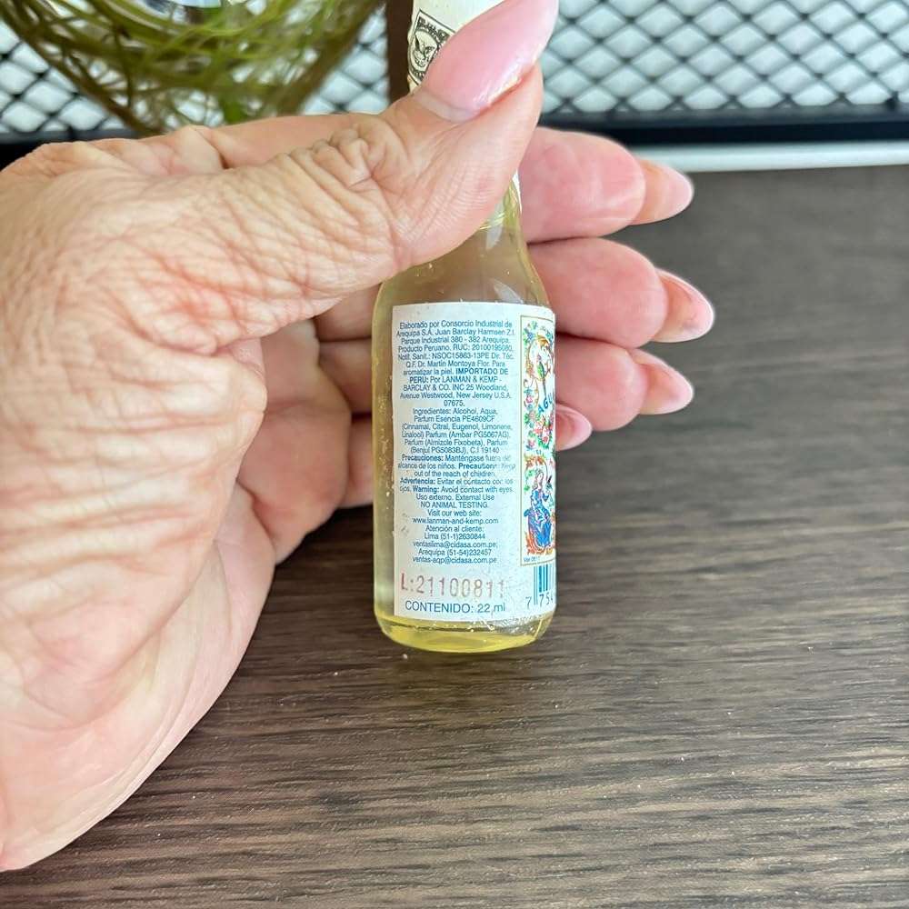 Zoeartcrafts Murray y Lanman Agua Florida Peruana 0.74Fl Oz, Genuine Florida Water, Cologne for Cleansing and Purifying, Spirit Water (22ml) - Image 4