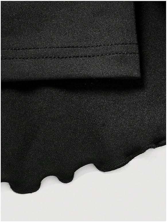 PRSFPN Women's Y2k Mini Ruffle Skirts with Shorts Tiered Layers Cute Elastic Waist Coquette Skort Drawstring Side Bow Tie - Image 8