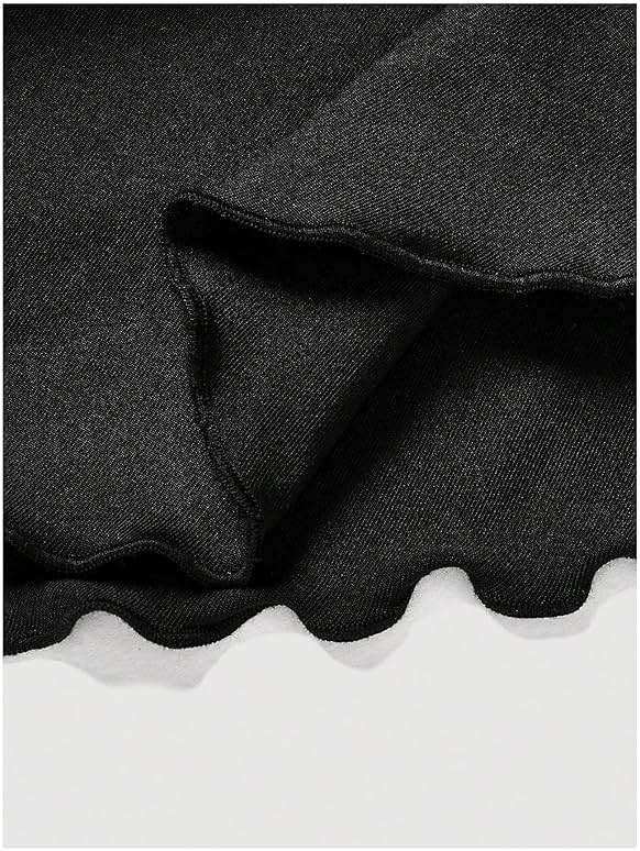 PRSFPN Women's Y2k Mini Ruffle Skirts with Shorts Tiered Layers Cute Elastic Waist Coquette Skort Drawstring Side Bow Tie - Image 9