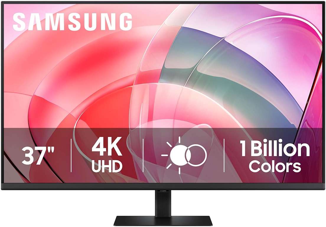 Samsung 37" ViewFinity S7 (S70D) 4K UHD HDR10 High Resolution Monitor, DP Port, TUV-Certified, 2025, LS37D700EANXZA - Image 1