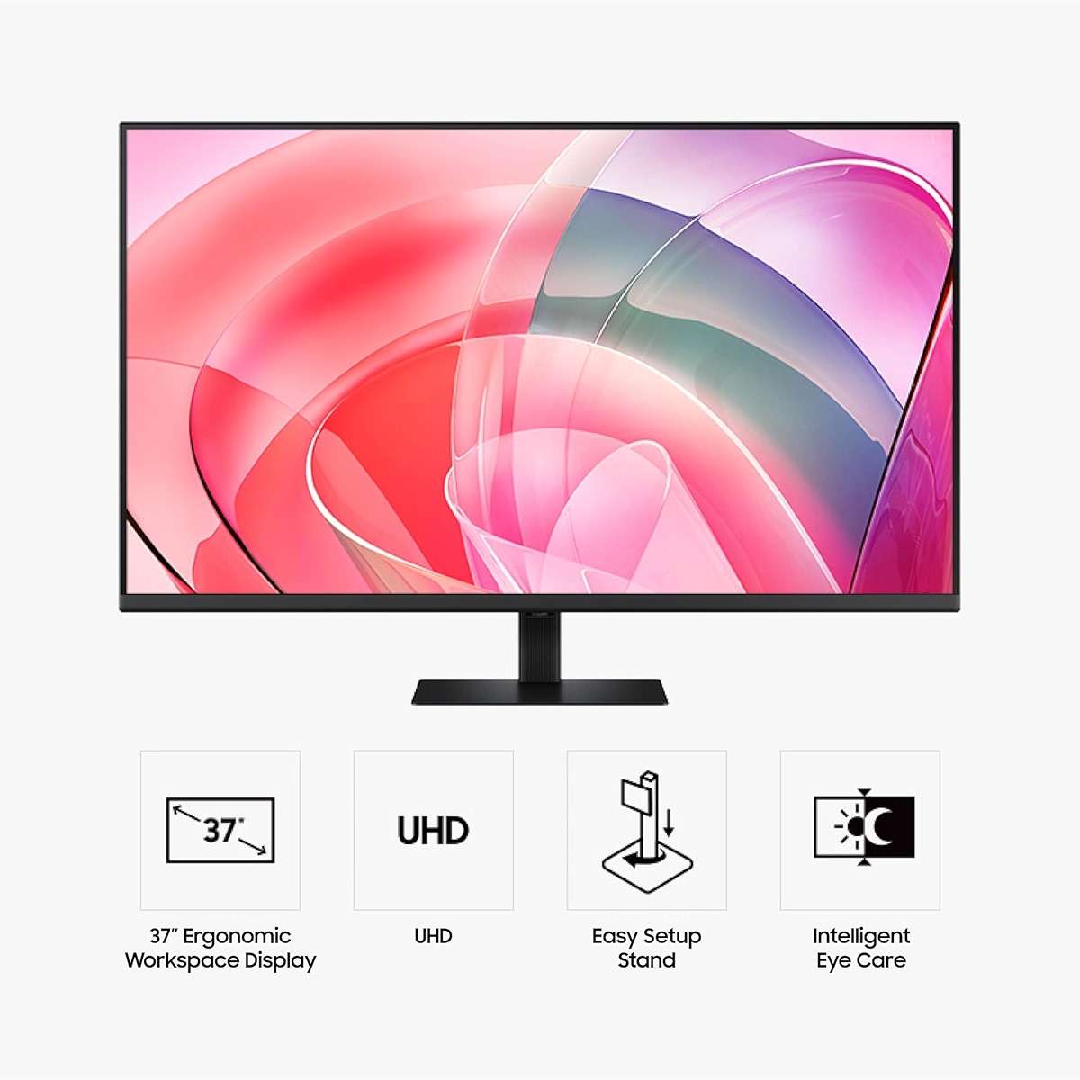 Samsung 37" ViewFinity S7 (S70D) 4K UHD HDR10 High Resolution Monitor, DP Port, TUV-Certified, 2025, LS37D700EANXZA - Image 2