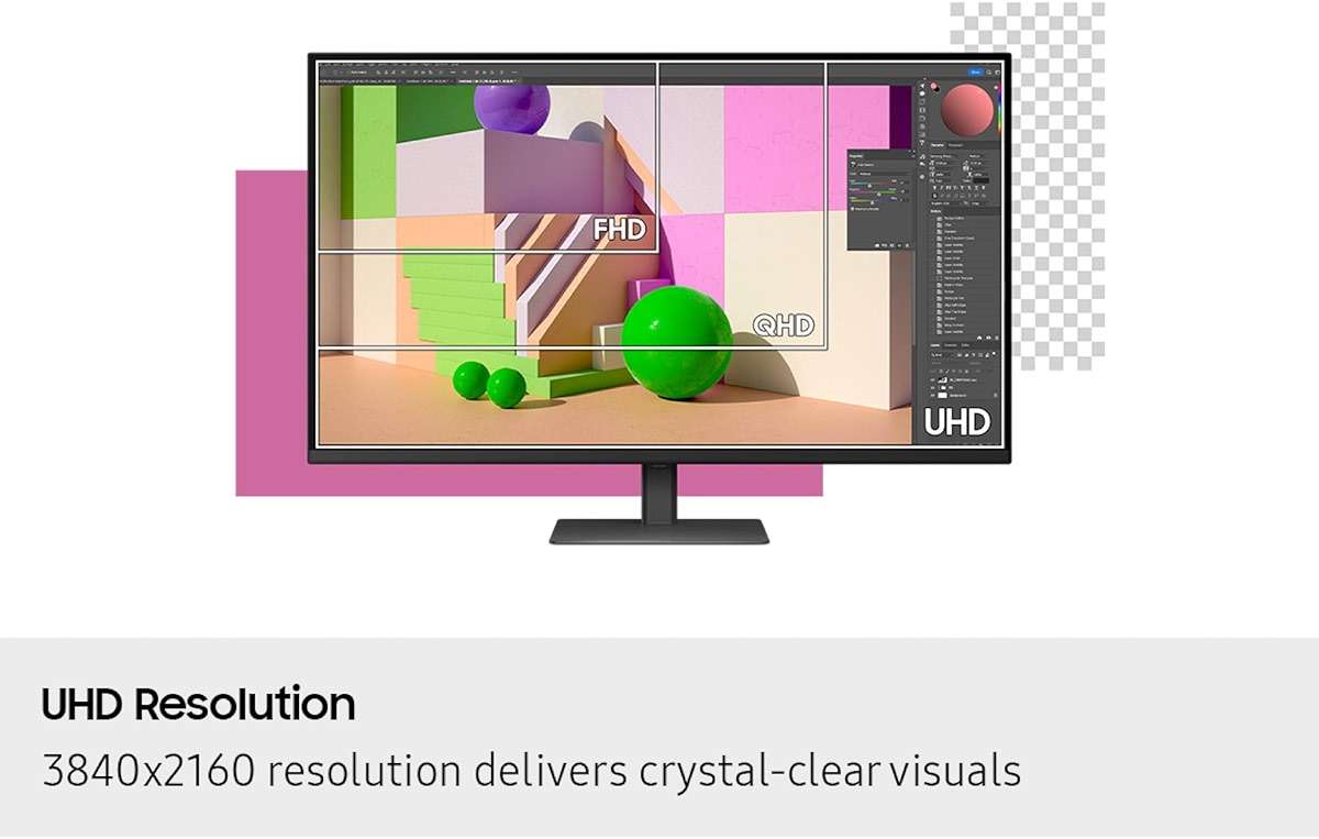 Samsung 37" ViewFinity S7 (S70D) 4K UHD HDR10 High Resolution Monitor, DP Port, TUV-Certified, 2025, LS37D700EANXZA - Image 6