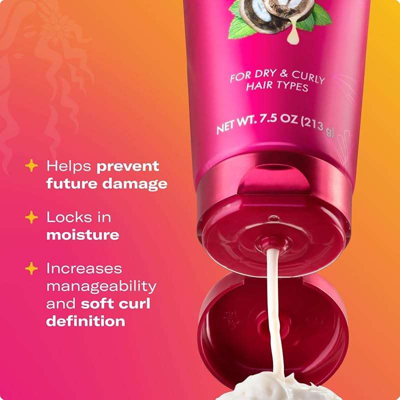 Mielle Organics Babassu & Mint Brazilian Curly Cocktail Curl Cream - Curl Defining, Hair Styling Cream for Textured Hair - Locks in Moisture, Boosts Definition & Softens Textured Hair, 7.5 Ounce - Image 3
