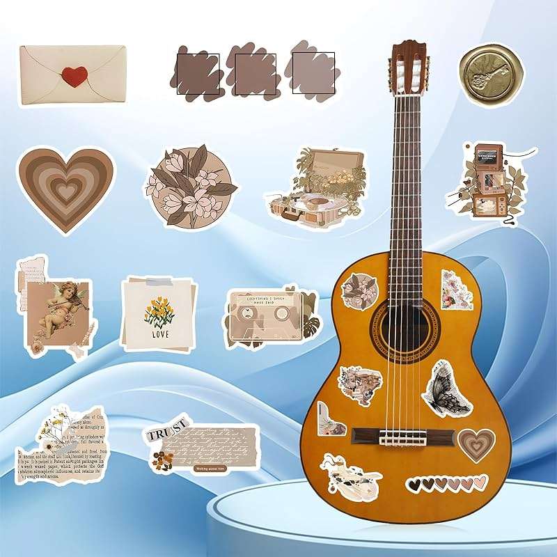 120Pcs Vintage Stickers, Waterproof Scrapbook Aesthetic Sticker for Daily Planner, Water Bottles, Handbook Junk Diary Stickers, Adults Scrapbooking Journaling Supplies DIY Paper Crafts - Image 5