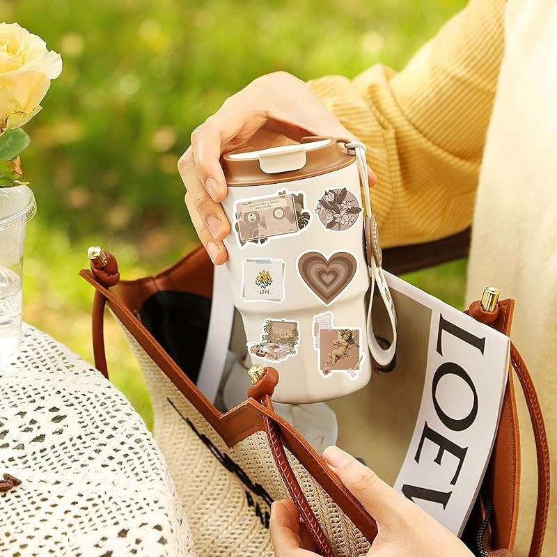 120Pcs Vintage Stickers, Waterproof Scrapbook Aesthetic Sticker for Daily Planner, Water Bottles, Handbook Junk Diary Stickers, Adults Scrapbooking Journaling Supplies DIY Paper Crafts - Image 7