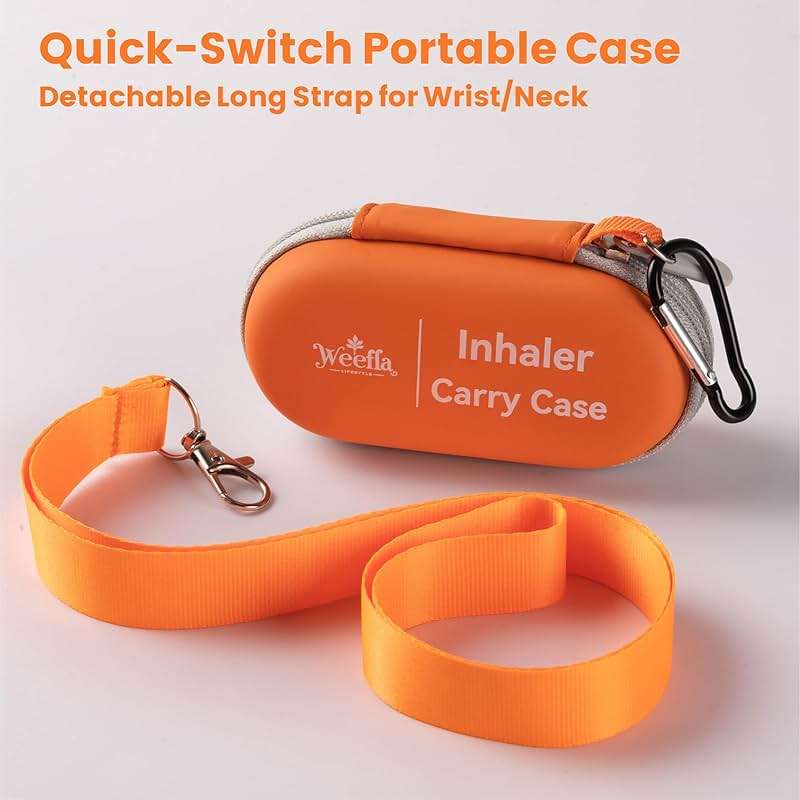 weefla Protective Carry Case for Inhalers, Compact Hard Shell, Medium | Clearly Labeled, Quick Access, Hard Shell Protection, Easy to Wipe Clean, for Allergy Emergencies & Daily Carry - Image 5