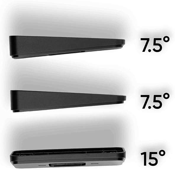 Wyze Lifestyle Video Doorbell Camera v2 Wedge Kit, 3 Mounting Bracket (One Adjustable 15° Horizontal Bracket, Two 7.5° Vertical Bracket), Replacement Angle Adjustment Adapter Wedge Kit - Image 3