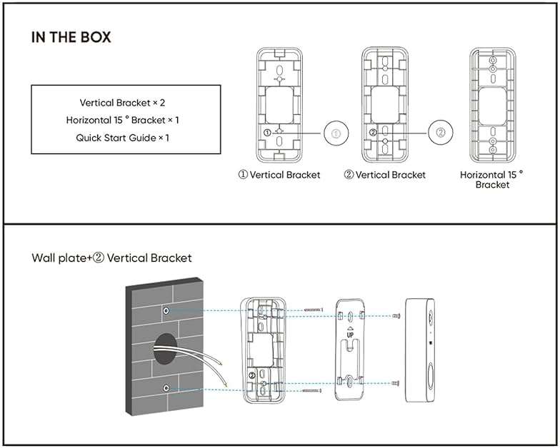 Wyze Lifestyle Video Doorbell Camera v2 Wedge Kit, 3 Mounting Bracket (One Adjustable 15° Horizontal Bracket, Two 7.5° Vertical Bracket), Replacement Angle Adjustment Adapter Wedge Kit - Image 7