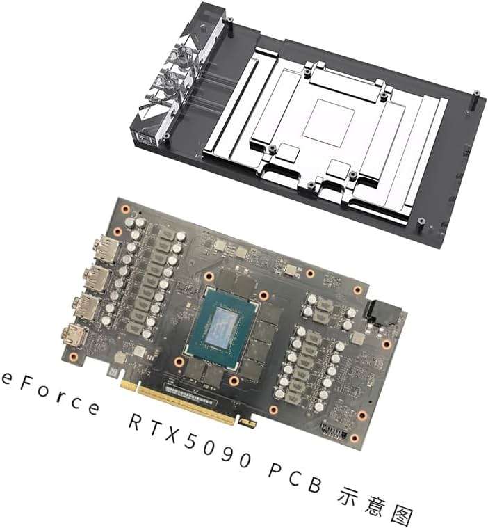 Copper GPU Water Cooling Block GPU Waterblock for MSI GeForce RTX 5090 D 32G Gaming Trio OC, for MSI GeForce RTX™ 5090 32G Vanguard SOC - Image 3