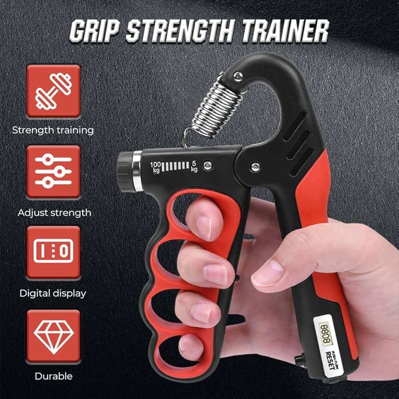 Hand Gripper Strengthener, Hand Squeezer Adjustable Resistance, Grip Strengthener Forearm Strengthener, Hand Exerciser for Muscle Building and Injury Recover, Forearm Strengthener - Image 2