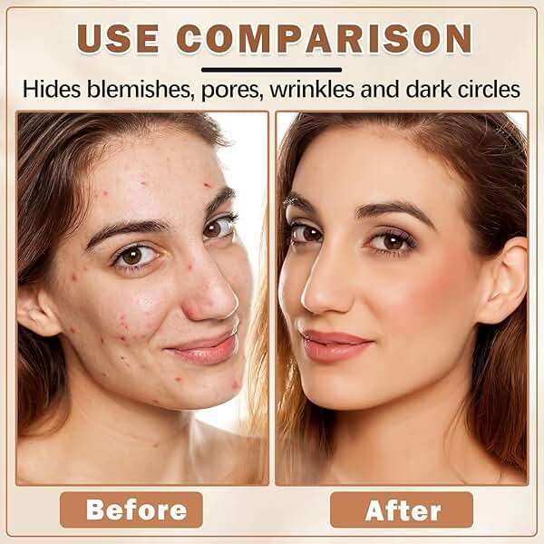 Airbrush Foundation Spray with Brush - Full Coverage Magic Minerals Airbrush Foundation for Smooth Radiant Finish, Hydrating Makeup for a Flawless, Natural Finish, Breathable (Nude) - Image 3