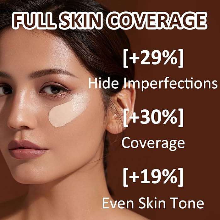Airbrush Foundation Spray with Brush - Full Coverage Magic Minerals Airbrush Foundation for Smooth Radiant Finish, Hydrating Makeup for a Flawless, Natural Finish, Breathable (Nude) - Image 4
