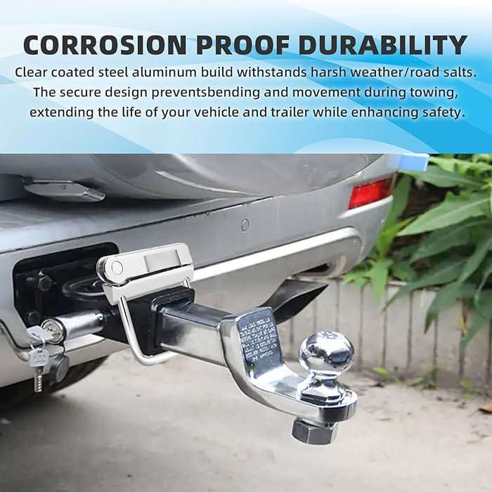 FIX ZHANG 22325 No Tool Anti Rattle Hitch Clamp Tightener for CURT 2 Inch Receiver - Image 4