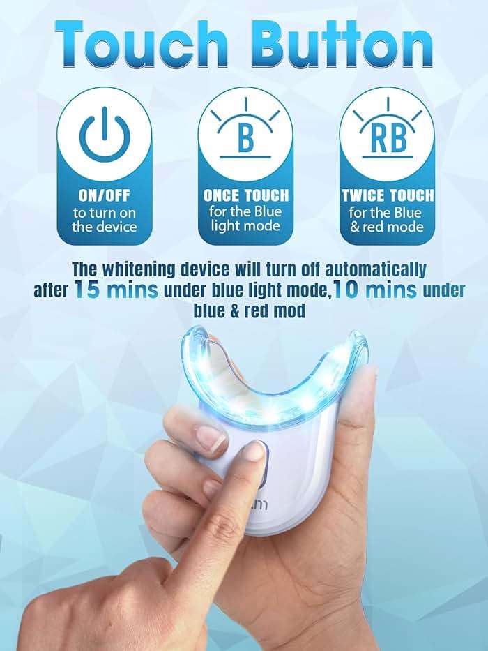 Teeth Whitening Kit with LED Light - White Sensitive Tooth 35% Carbamide Peroxide Gel Pen Dental Mouth Trays Whitener Professional Bright Brace Product System for Home Work Travel - Image 7