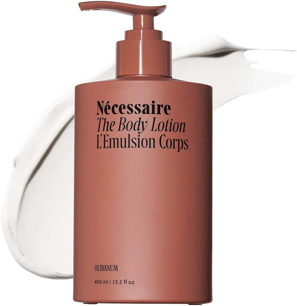 Nécessaire The Body Lotion Olibanum - Multi-Peptide Moisturizer - Firming Body Lotion for Women + Men. 2.5% Niacinamide. Non-Comedogenic + Hypoallergenic for Sensitive Skin - 15.2oz - Image 1