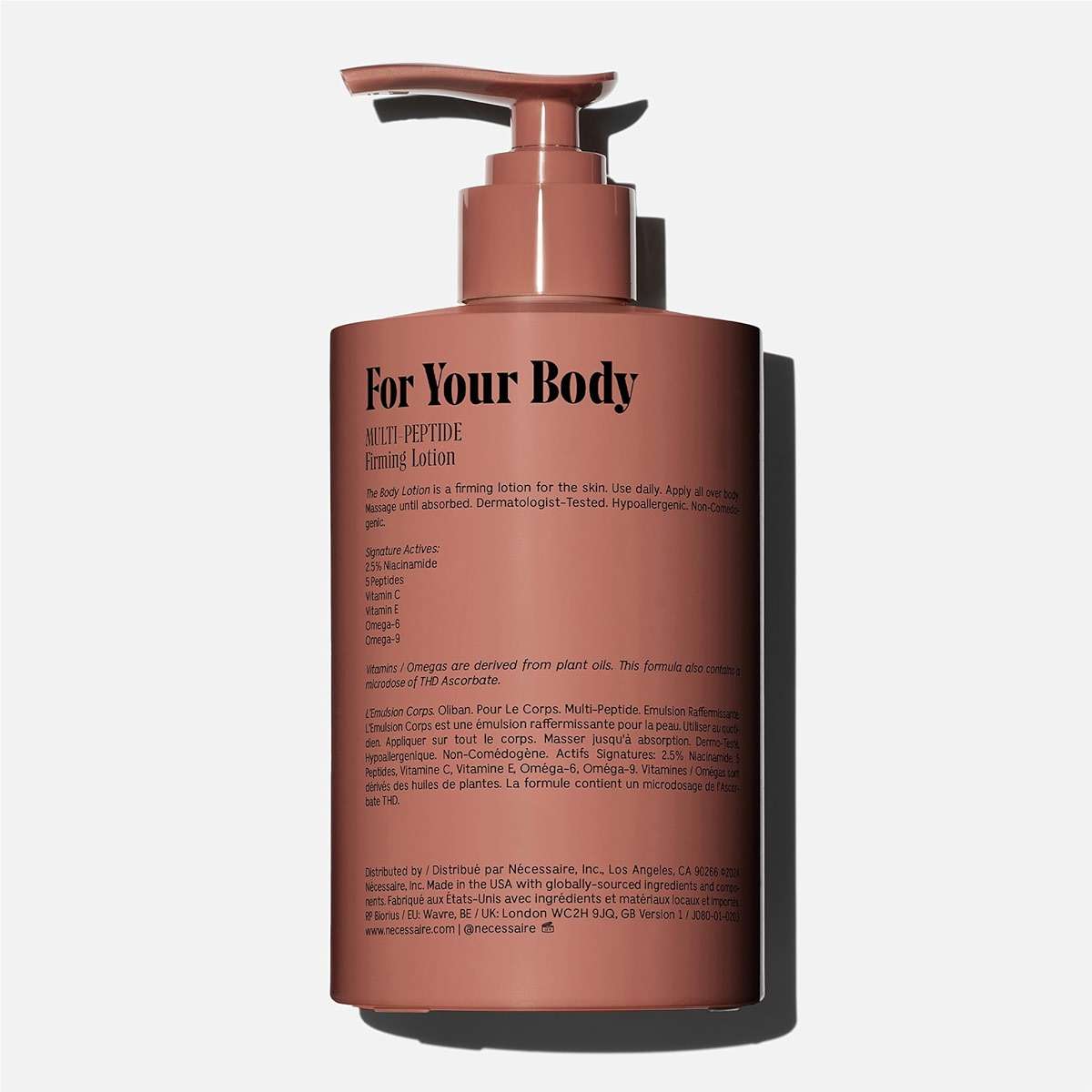 Nécessaire The Body Lotion Olibanum - Multi-Peptide Moisturizer - Firming Body Lotion for Women + Men. 2.5% Niacinamide. Non-Comedogenic + Hypoallergenic for Sensitive Skin - 15.2oz - Image 2