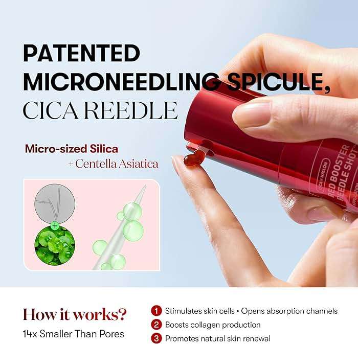 VT COSMETICS Red Booster Reedle Shot 100 Serum with Dragon’s Blood Extract & Exosome Microneedling Formula, Korean Skincare, 1.69 fl oz(50ml) - Image 3