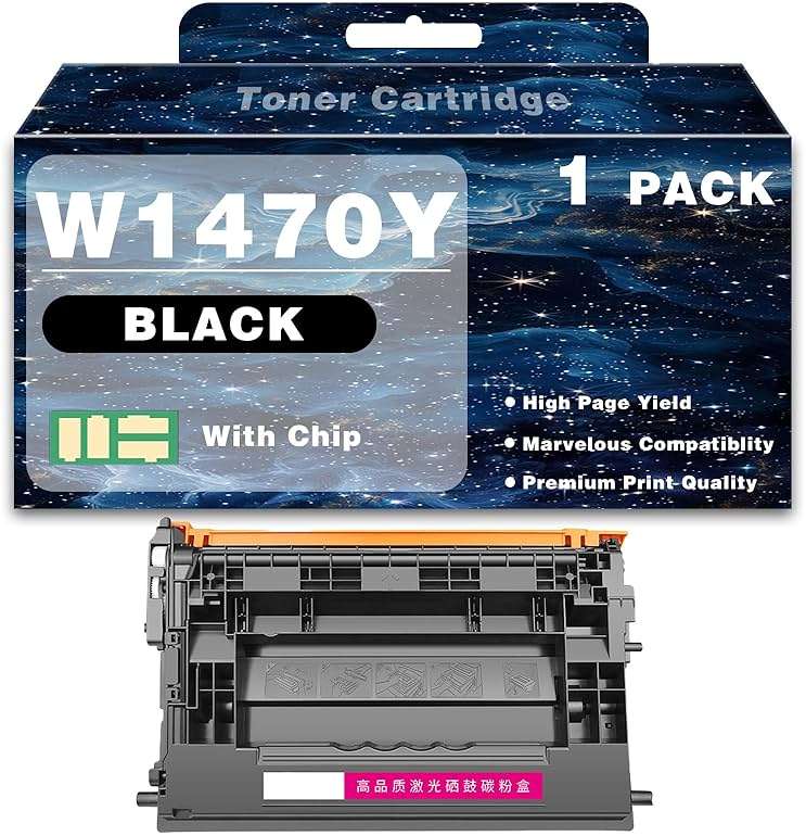 LIUTAOHONG 147Y W1470Y Toner Cartridge Compatible for HP Laserjet Enterprise M612DN M612X M610 M611 Printer High Yield Toner Cartridge Replacement with Chip Ink Clear Printing - Image 1