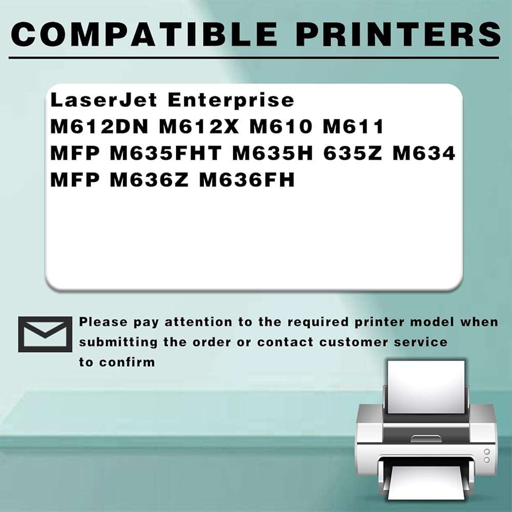 LIUTAOHONG 147Y W1470Y Toner Cartridge Compatible for HP Laserjet Enterprise M612DN M612X M610 M611 Printer High Yield Toner Cartridge Replacement with Chip Ink Clear Printing - Image 2
