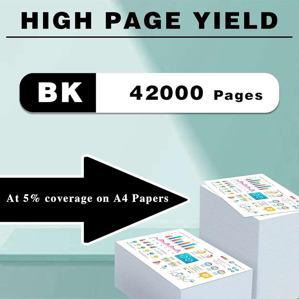 LIUTAOHONG 147Y W1470Y Toner Cartridge Compatible for HP Laserjet Enterprise M612DN M612X M610 M611 Printer High Yield Toner Cartridge Replacement with Chip Ink Clear Printing - Image 3