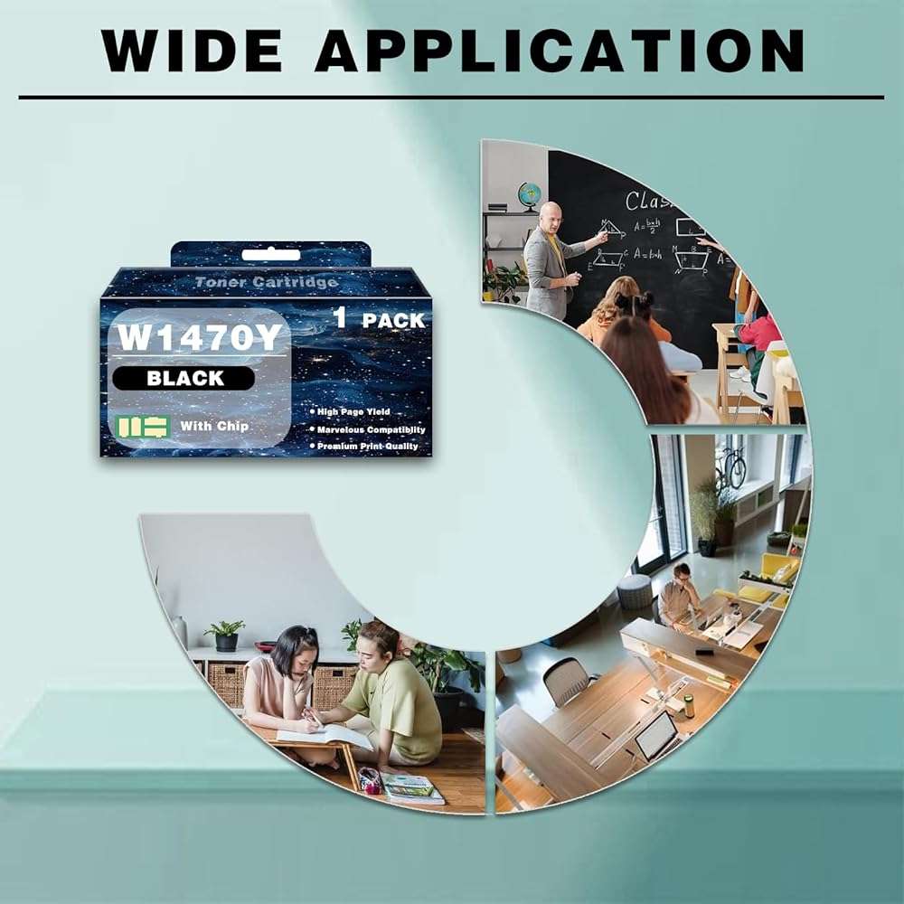 LIUTAOHONG 147Y W1470Y Toner Cartridge Compatible for HP Laserjet Enterprise M612DN M612X M610 M611 Printer High Yield Toner Cartridge Replacement with Chip Ink Clear Printing - Image 6