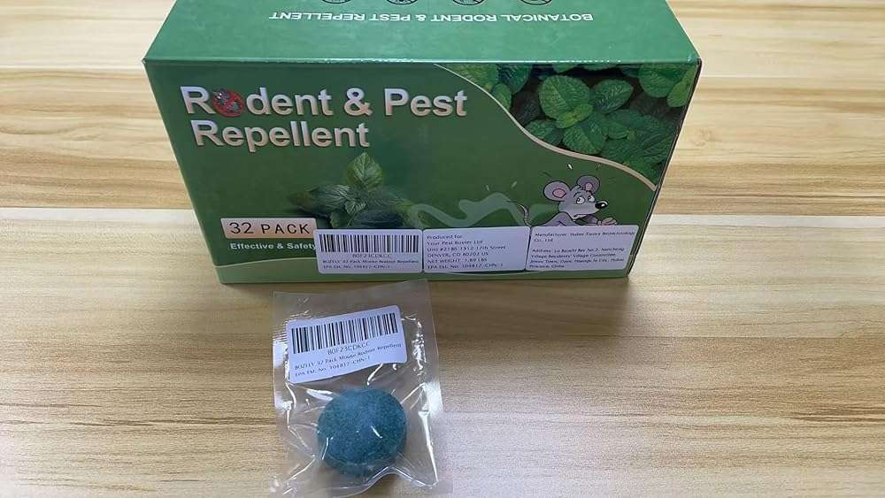 BOZFLY Mouse Rodent Repellent, 32 Pack Peppermint Oil Mice Repellent for Mice, Rats, Squirrels, Spiders and Pests, Indoor/Outdoor Natural Mouse Deterrent, Keeps Rodent Away from Garden & Home (Mint) - Image 1