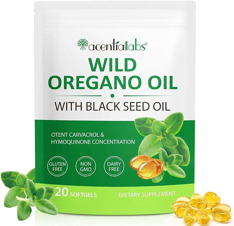 MXCZBSM Oregano Oil Softgels Organic, 2 in 1 Oil of Oregano with Black Seed Oil 120 Count, Oregano Oil Supplement Capsules, Organic Oil of Oregano Extract, Non-GMO, Gluten Free - Image 1