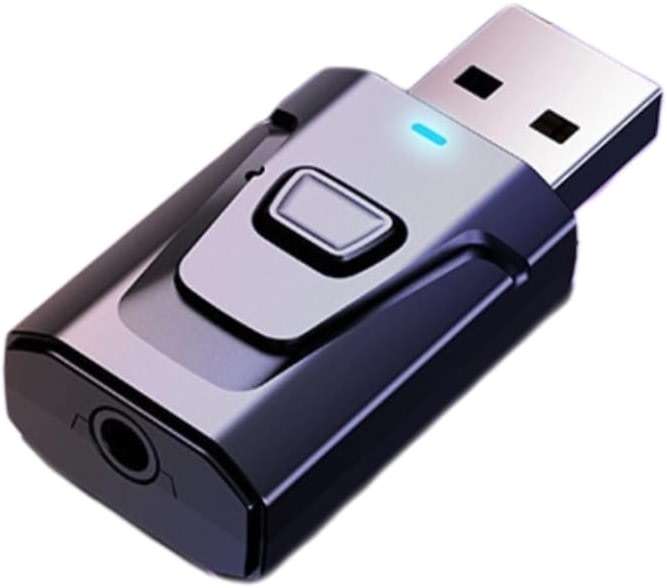USB Bluetooth Transmitter for TV with Clear Sound Quality Plug and Play Stable, 5.0 Bluetooth Adapter for TV/Car/PC Audio Adapter - Image 1