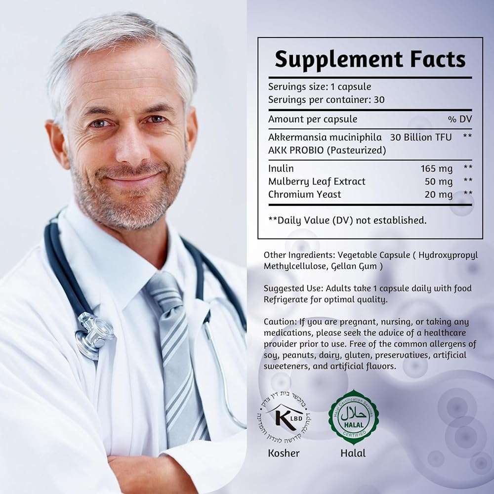 Angtai JN Akkermansia Muciniphila Probiotic 30 Billion TFU, Pasteurized Form, with Natural Prebiotic Inulin, GLP-1 Supplement for Gut Health & Digestion, Shelf Stable, 30 Vegan Capsules - Image 6