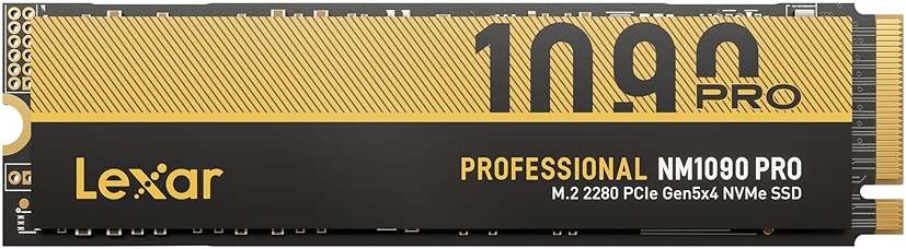 Lexar 2TB NM1090 PRO PCIe Gen5 NVMe M.2 2280 Internal SSD, Up to 14,000 MB/s Read, Advance Thermal Control, DirectStorage Enabled, Ideal for AI Computing, Gaming, Content Creation (LNM109P002T-RNNNU) - Image 1