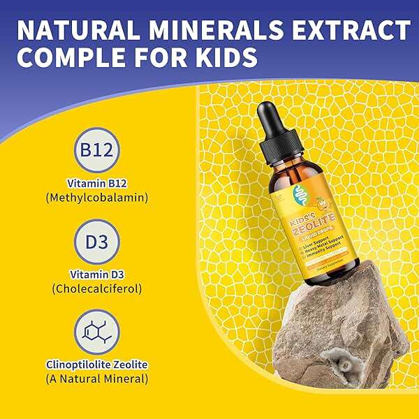Zeolite Drops for Kids | Kid's Cellular Support Formula Over 2 Years Old | Natural Mineral Supplement | Support Healthy Digestion* | NSF Certified | Sugar-Free & Vegan | Orange Flavor | 2 Fl oz - Image 2