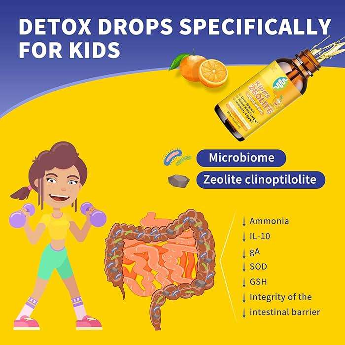 Zeolite Drops for Kids | Kid's Cellular Support Formula Over 2 Years Old | Natural Mineral Supplement | Support Healthy Digestion* | NSF Certified | Sugar-Free & Vegan | Orange Flavor | 2 Fl oz - Image 3