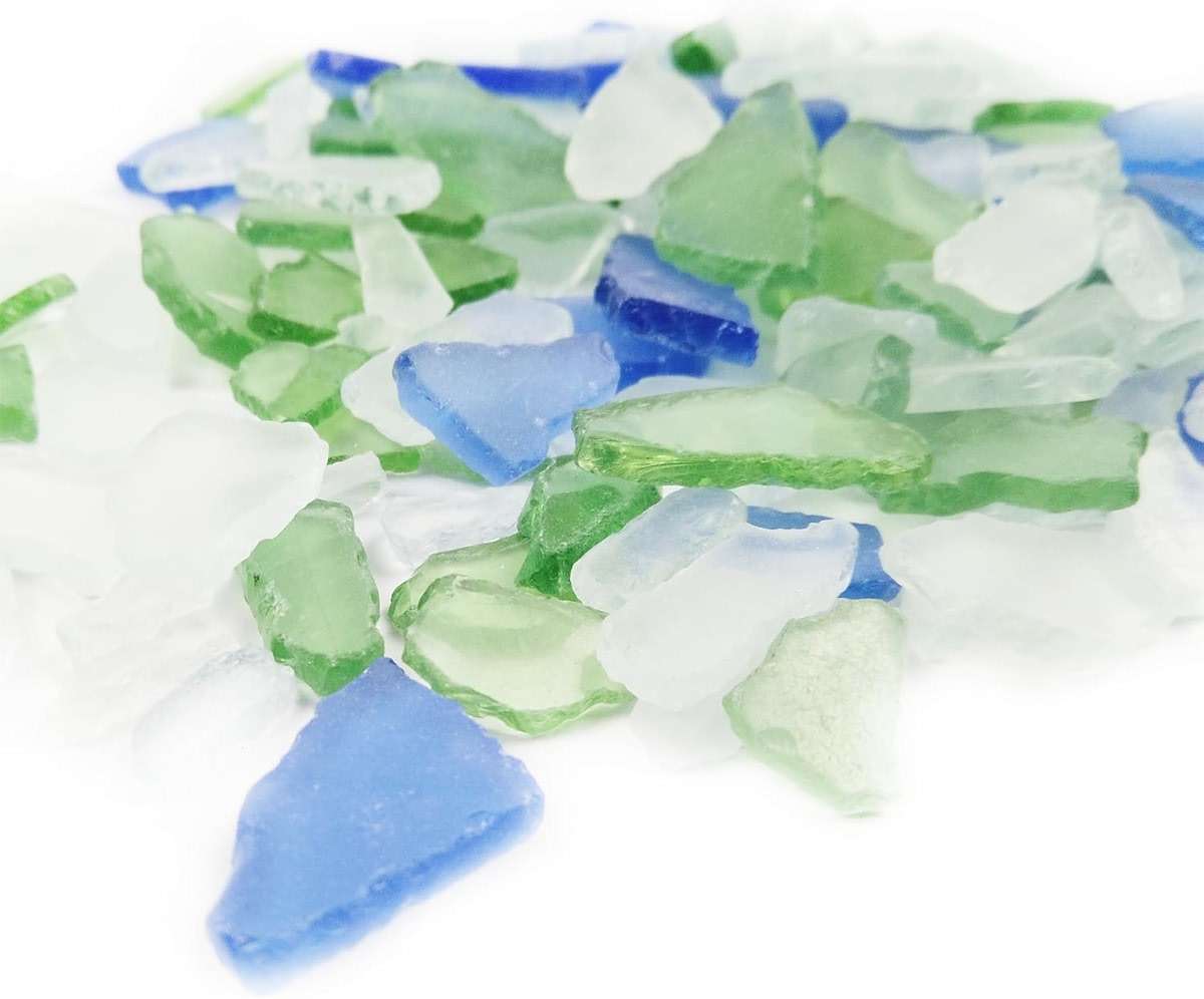 TWINKLING Real Sea Glass, Crushed Glass, Beach Glass for Crafts & Vase Fillers – Smooth Edges, Bulk Art Glass for Home Decor, Nautical DIY & Beach-Themed Events, 370g/13oz, (Mixed Color 3) - Image 3