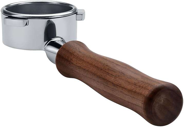 Normcore 54mm Bottomless Portafilter, Naked Portafilter Fits Breville Sage Barista Express Machines, 18g Filter Basket Included, Genuine American Walnut Handle - Image 2