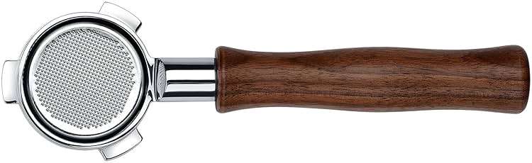 Normcore 54mm Bottomless Portafilter, Naked Portafilter Fits Breville Sage Barista Express Machines, 18g Filter Basket Included, Genuine American Walnut Handle - Image 4