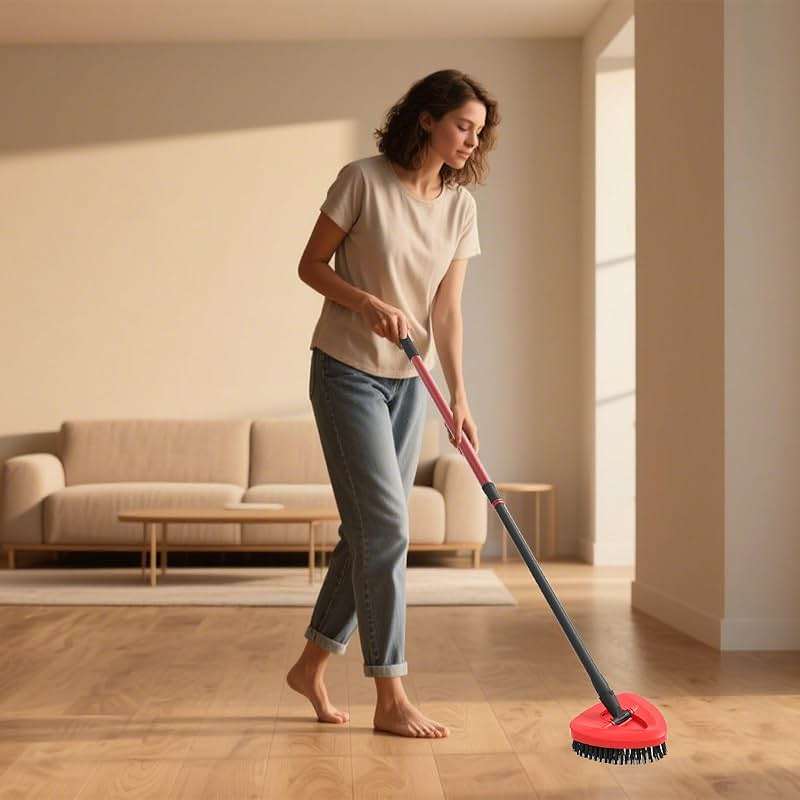 Bublador 2 Pack Scrubber Mop Replace Head Compatible with O Cedar EasyWring 1 Tank,Spin Replacements Heads,Scrub Brush Attachment for Bathroom,Kitchen and Various of Hard Floors - Image 2
