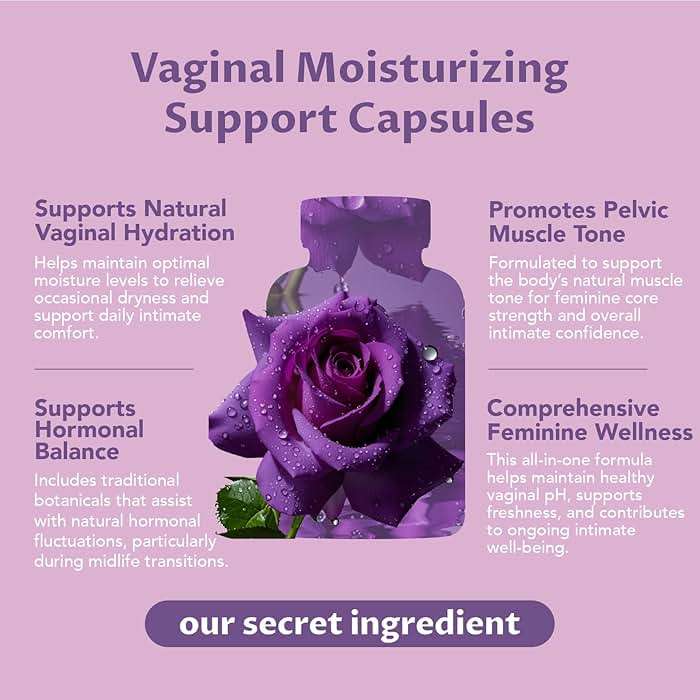 MEGNETA Vaginal Moisturizer, Kacip Fatimah 1,000mg & Manjakni 200mg for Female Intimate Health, Slippery Elm for Women, Vegan, 60 Capsules - Image 3
