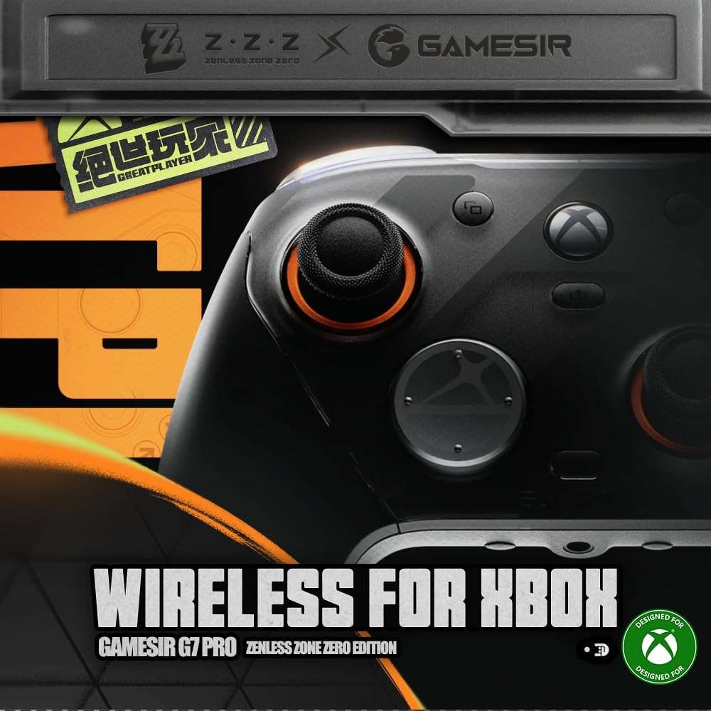 GameSir G7 Pro Wireless Gaming Controller - Officially Licensed for Xbox Series X|S, Xbox One, Windows PC & Android, TMR Joysticks, 1000Hz Polling Rate, Charging Dock- Zenless Zone Zero Edition - Image 2
