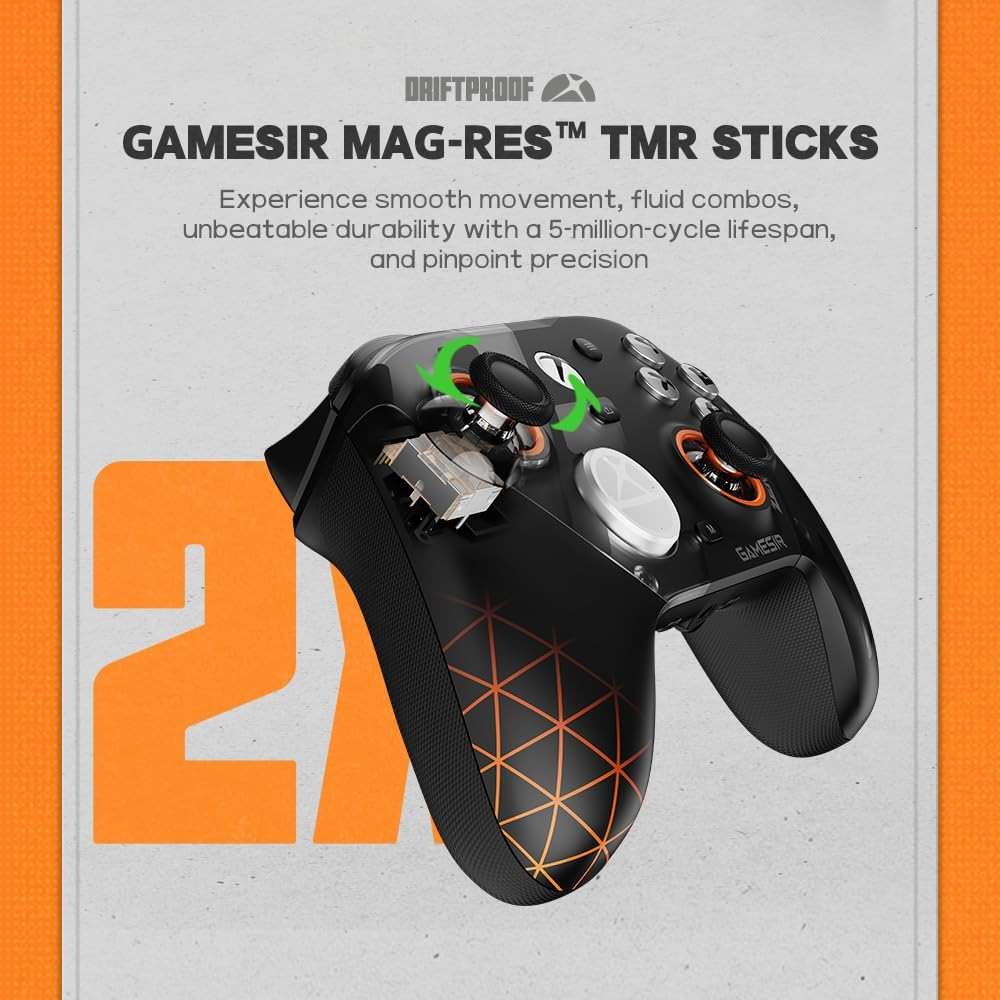 GameSir G7 Pro Wireless Gaming Controller - Officially Licensed for Xbox Series X|S, Xbox One, Windows PC & Android, TMR Joysticks, 1000Hz Polling Rate, Charging Dock- Zenless Zone Zero Edition - Image 7