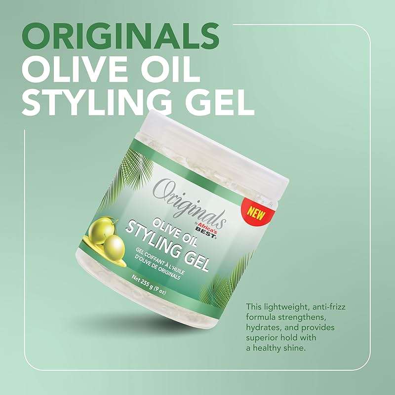 Originals by Africa's Best Olive Oil Styling Gel - for Non-Flaky, Superior Hold and Shine - 9 oz - Image 2