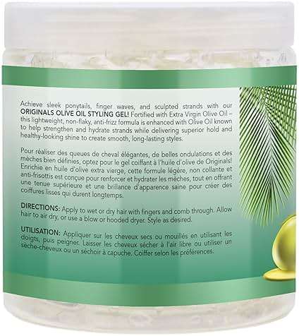 Originals by Africa's Best Olive Oil Styling Gel - for Non-Flaky, Superior Hold and Shine - 9 oz - Image 6