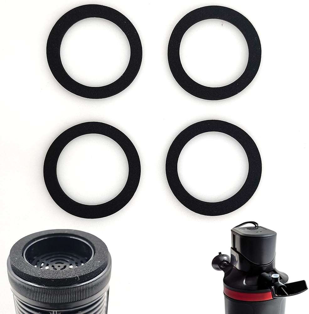 xcivi 4PCS Foam Rubber Gasket Replacements Compatible with MarineLand Magnum (ML90770) Polishing Internal Canister Filter Water Filter Gasket Repair - Image 1