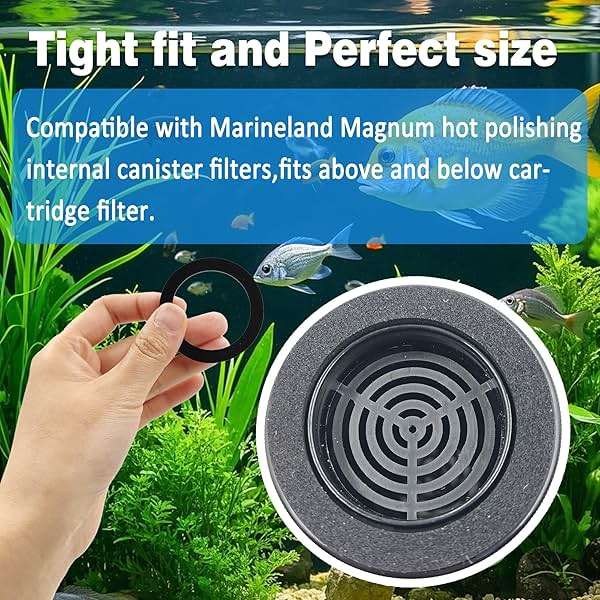 xcivi 4PCS Foam Rubber Gasket Replacements Compatible with MarineLand Magnum (ML90770) Polishing Internal Canister Filter Water Filter Gasket Repair - Image 5