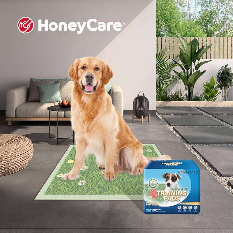 HONEYCARE Dog Training Pads with Grassfield & Fire Hydrant Printing丨Eliminating Urine Odor Puppy Pads 丨 XL Premium Dog Pee Pads (30Count, 28x34 inch) - Image 6